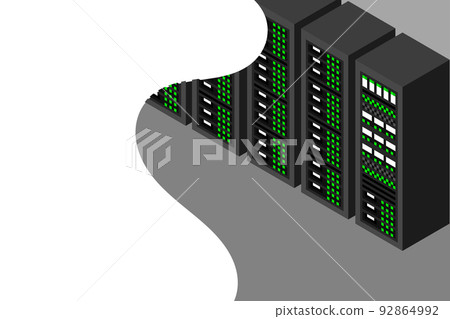 Isometric server equipment Isometric server equipment 92864992