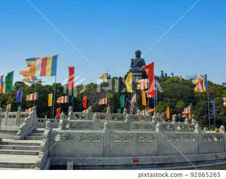 Giant Buddha of Heaven in Lantau Island, Hong Kong 92865265