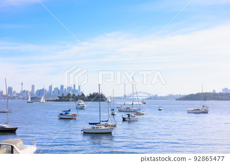 Sydney cove and buildings across the river, Australia Sydney cove and buildings across the river, Australia 92865477