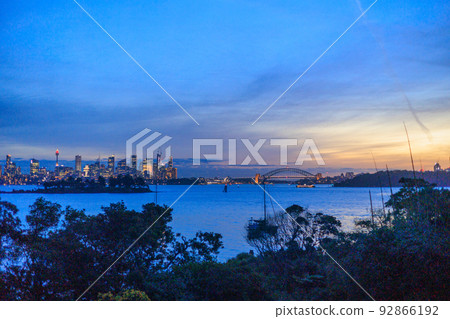 悉尼日落和夜晚 92866192