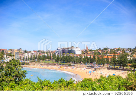 Summer at milk beach in sydney australia Summer at milk beach in sydney australia 92866196