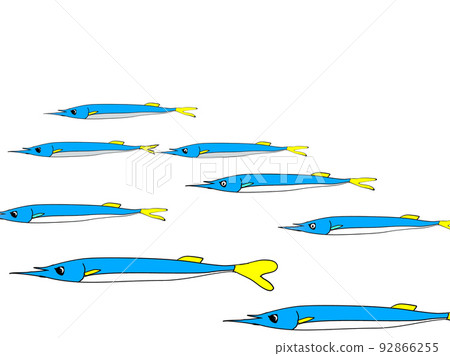 School of fish on the seabed 92866255
