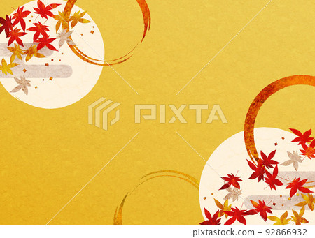 Autumn Japanese background (autumn leaves) 2022-4 Autumn Japanese background (autumn leaves) 2022-4 92866932