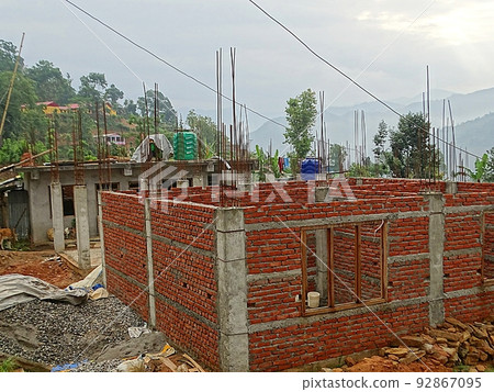Everyday scenery (buildings) of Sindhupalchowk in Nepal 92867095
