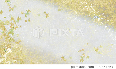 Refined Japanese paper with scattered gold leaf Refined Japanese paper with scattered gold leaf 92867265