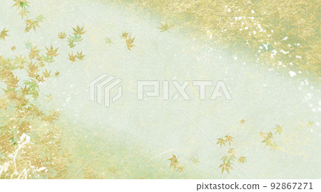 Refined Japanese paper with scattered gold leaf Refined Japanese paper with scattered gold leaf 92867271