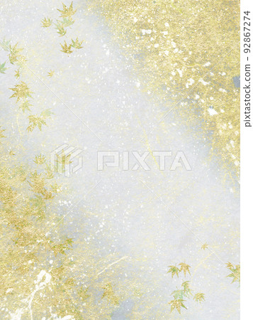 Refined Japanese paper with scattered gold leaf Refined Japanese paper with scattered gold leaf 92867274