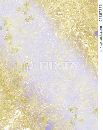 Refined Japanese paper with scattered gold leaf Refined Japanese paper with scattered gold leaf 92867276