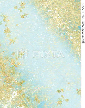 Refined Japanese paper with scattered gold leaf Refined Japanese paper with scattered gold leaf 92867278