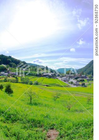 《兵庫縣》川部區稻川町柏原梯田與田園風光 92868730
