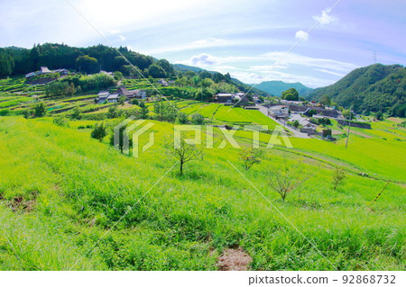 《兵庫縣》川部區稻川町柏原梯田與田園風光 92868732