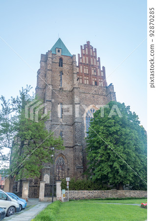 Old ancient Saints Peter and Paul Basilica in Strzegom, Poland. 92870285