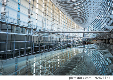 Tokyo Forum glass reflection 92871167