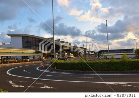 傍晚在出雲機場前的島根 92872011