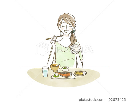 一個女人吃飯 一個女人吃飯 92873423