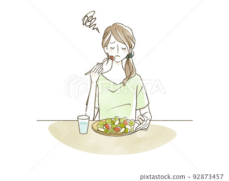 A woman without appetite A woman without appetite 92873457