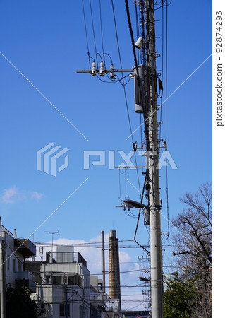 Telegraph pole Telegraph pole 92874293