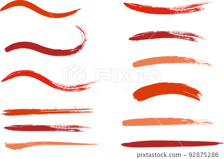手繪線刷處理材料套裝紅色 92875286
