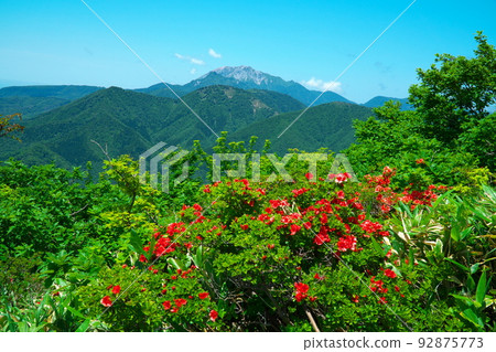 從岡山縣 Kamihiruzen 1 Maniwa City 的小路上看到的大仙和山辻 92875773