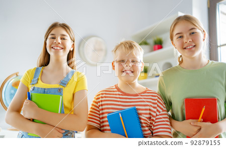 Happy kids at school 92879155