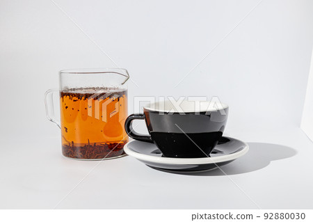Black cup with sauce for drinking beverage Black cup with sauce for drinking beverage 92880030