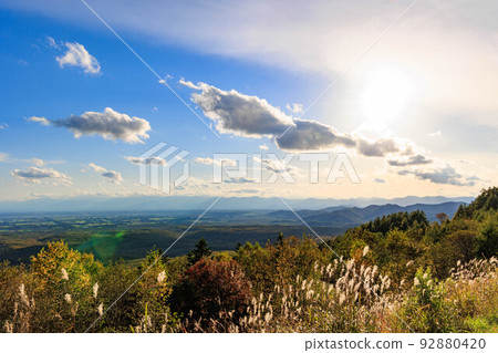 View from Ogigahara Observatory "Autumn Hokkaido" 92880420
