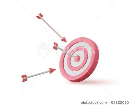 3d Arrow hit the center of target 92882010