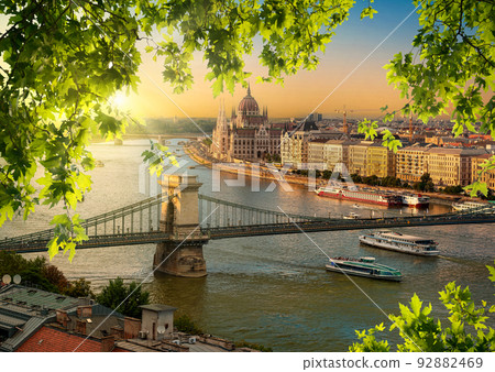 Hungary at sunset Hungary at sunset 92882469