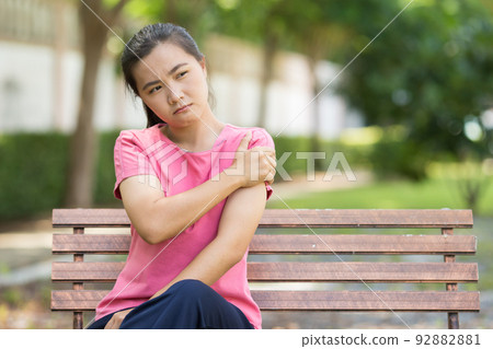 Woman has body pain 92882881