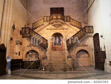 世界遺產布爾戈斯大教堂朝聖者的樓梯西班牙聖地亞哥朝聖之路 92883363