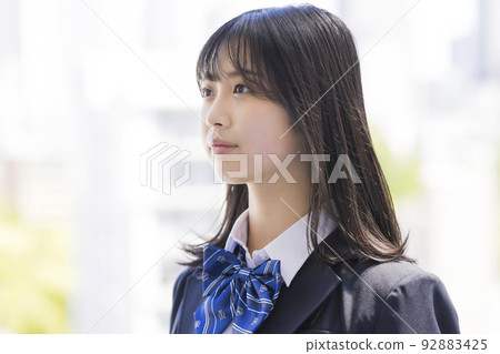 Schoolgirl in uniform High school junior high school Schoolgirl in uniform High school junior high school 92883425