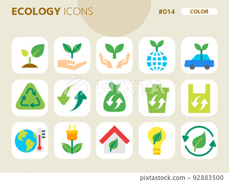 Eco-related color style icon set_014 92883500