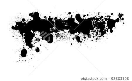 Black blob object on White Background. Vector illustration Black blob object on White Background. Vector illustration 92883508