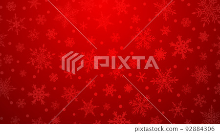 Christmas background of snowflakes 92884306