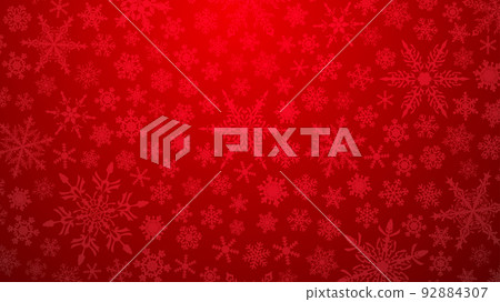Christmas background of snowflakes 92884307