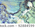 Alcohol ink, vintage, marble pattern, wallpaper, blue 92884599