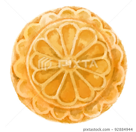 Mid autumn festival mooncake watercolor painting artistic illustration Mid autumn festival mooncake watercolor painting artistic illustration 92884944