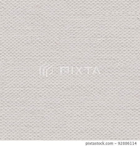 Linen canvas texture in exquisite white. Seamless pattern background. 92886114
