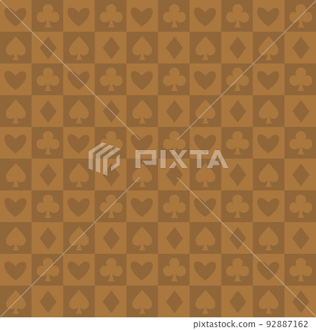 Playing card endless pattern (brown) Playing card endless pattern (brown) 92887162