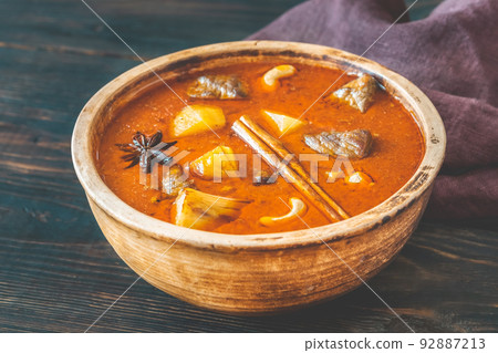 Bowl of Massaman curry Bowl of Massaman curry 92887213