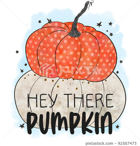 Colorful fall pumpkin composition, autumn decoration elements, isolated on white background. Colorful fall pumpkin composition, autumn decoration elements, isolated on white background. 92887473