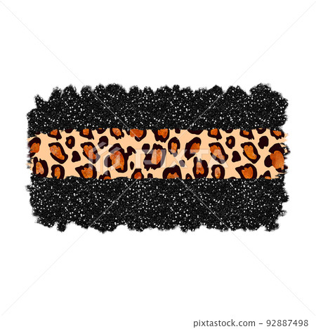 Leopard abstract glitter shape. Stock backdrop illustrtion. Leopard abstract glitter shape. Stock backdrop illustrtion. 92887498