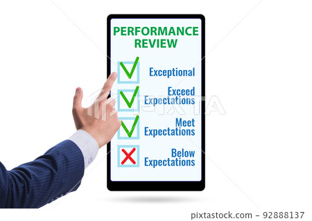 Employee annual performance review concept 92888137