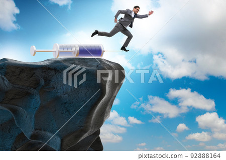 Businessman in anti drug concept Businessman in anti drug concept 92888164