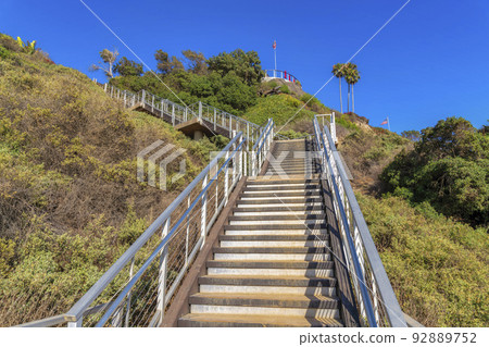 L-type outdoor staircase in San Clemente, California L-type outdoor staircase in San Clemente, California 92889752