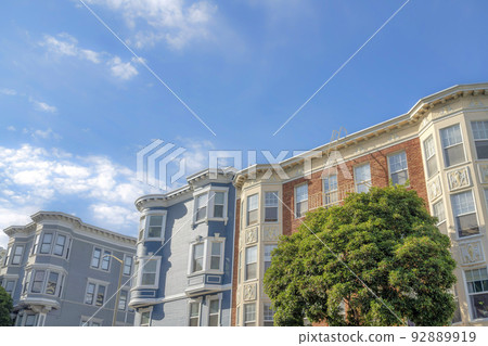 Complex multi-storey residential buildings in San Francisco, California Complex multi-storey residential buildings in San Francisco, California 92889919