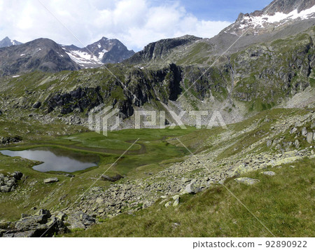 Stubai high-altitude hiking trail, lap 4 in Tyrol, Austria 92890922