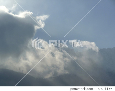 Alpspitze mountain in wintertime, Bavaria, Germany 92891136