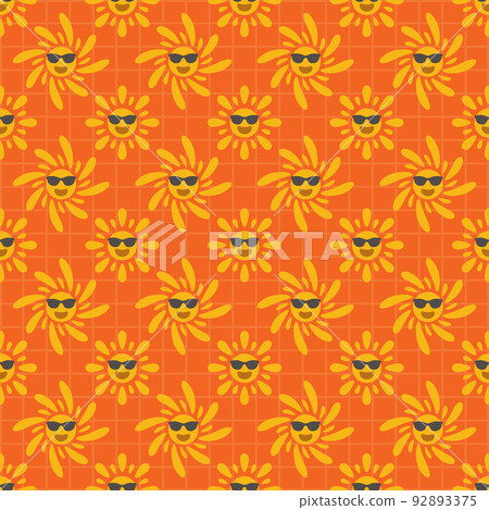 smile suns seamless pattern smile suns seamless pattern 92893375
