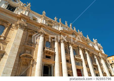 St Peter`s Basilica in Vatican City, Rome, Italy St Peter`s Basilica in Vatican City, Rome, Italy 92893796